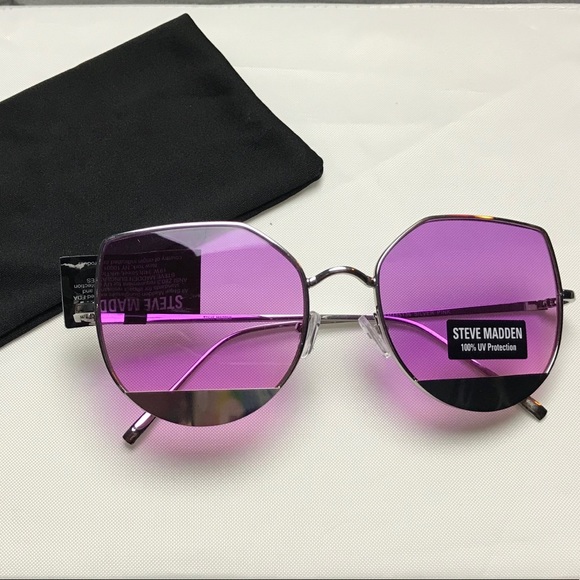 Steve Madden Accessories - STEVE MADDEN silver purple sunglasses